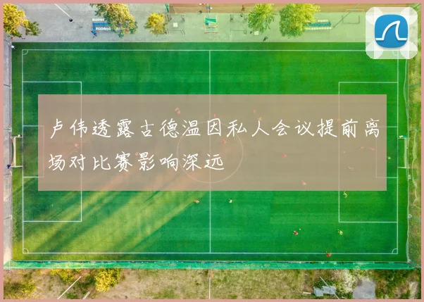 卢伟透露古德温因私人会议提前离场对比赛影响深远
