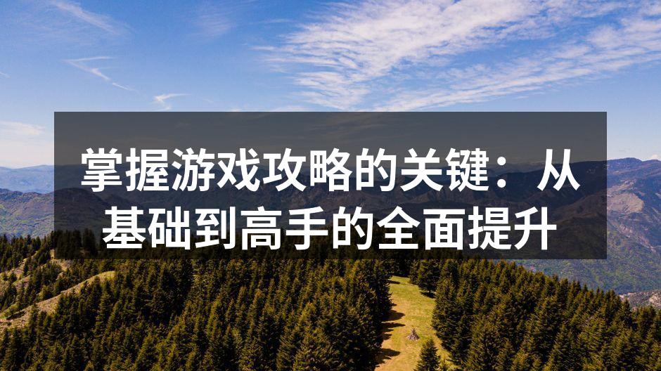 游戏中的策略制定
